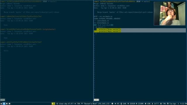 Pull with rebase to prevent Git headaches: Practical Git (intermediate) смотреть онлайн