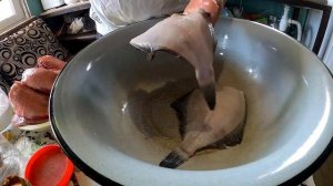 камбала и морской окунь горячего копчения!!!