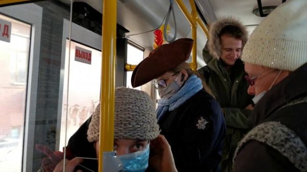 Народный контроль, автобус 21, 03.01.2022г.Новосибирск. Время 14:24