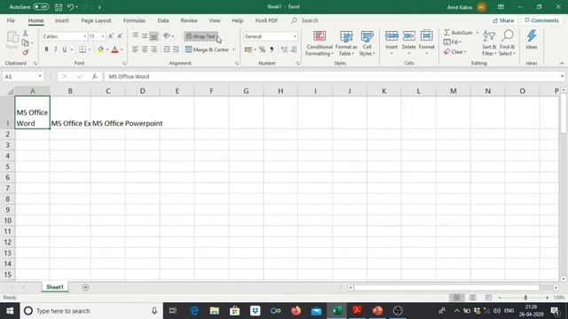 Wrap Text in Microsoft Excel (English Audio) смотреть онлайн