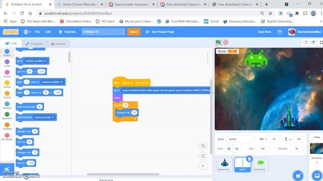 Create Space Invaders Classic Arcade Game | Scratch Coding Lesson 7 #coding #scratch #spaceinvader смотреть онлайн