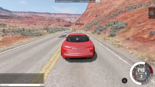 Нереальный парный дрифт с другом в BeamNG Drive Мультиплеер (BeamMP)