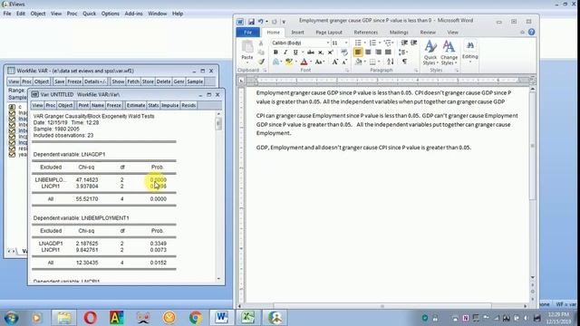 HOW TO DO GRANGER CAUSALITY TEST VIA VAR-EVIEWS смотреть онлайн