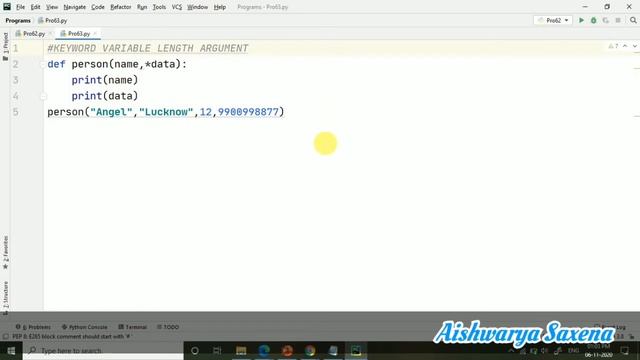 #53 - Variable Length & Keyword Variable Length Arguments - Python Programming смотреть онлайн