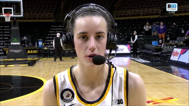 Caitlin Clark Post Game Interview After Breaking Record Fastest To 1,000 Points In Big 10 HISTORY. смотреть онлайн