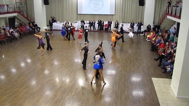 Ча-ча-ча (1) (Взрослые+Молодежь D класс, 8 танцев) 1\2 финала Рейтинг-турнир СПб 08.02.2020 1 тур смотреть онлайн