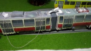 Ремонт бумажного трамвая Tatra KT4SU