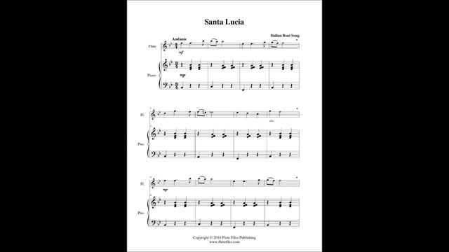 Santa Lucia - Flute Solo смотреть онлайн