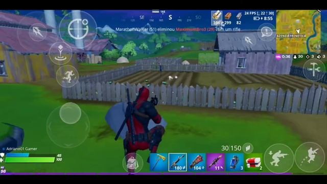 ARREBENTANDO NA PARTIDA COM O DEADPOOL - FORTNITE MOBILE смотреть онлайн
