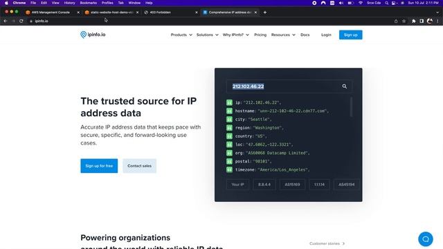 Whitelist IP addresses to access the static site hosted on S3 using explicit deny in bucket policy смотреть онлайн