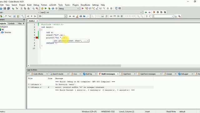 error:invalid suffix x on integer constant || SOLVED смотреть онлайн
