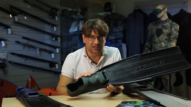 Ласты для подводной охоты OMER Stingray Winter Sporasab Spitfire Black Sporasub Spitfire Lady