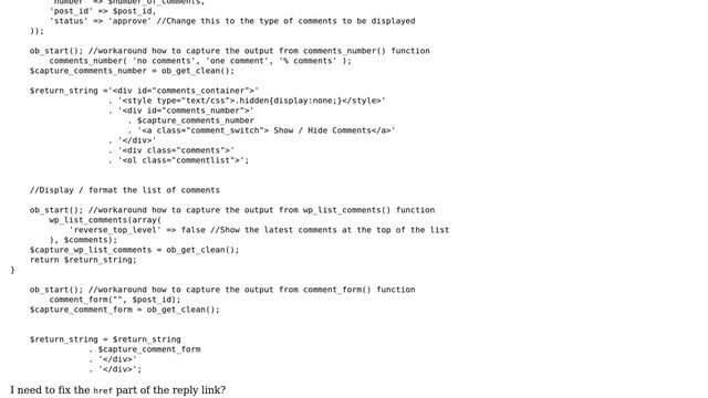 Wordpress: Comment `Reply` link doesn't work if comments are loaded from ajax смотреть онлайн