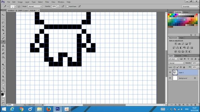 Pixel Art Iron Man (photoshop cs6) смотреть онлайн