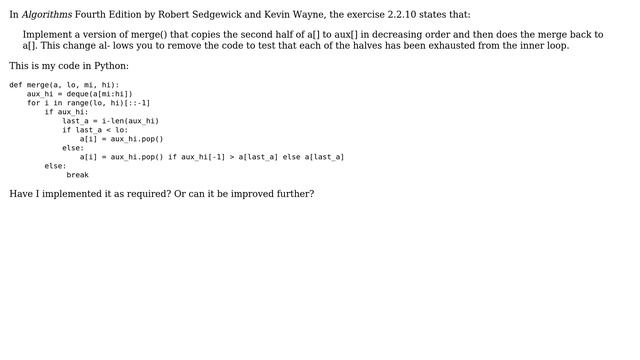 Code Review: Python merge sort (2 Solutions!!) смотреть онлайн