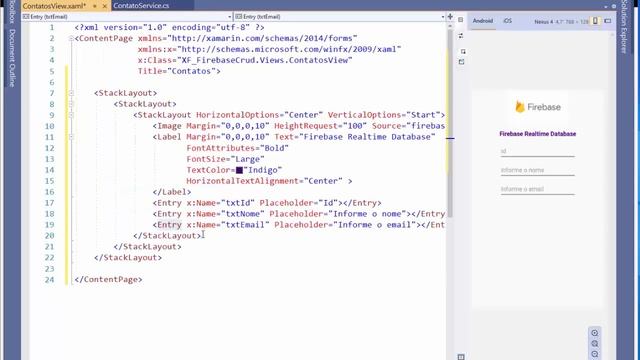 Xamarin Forms - Firebase : Criando o CRUD para Contatos смотреть онлайн