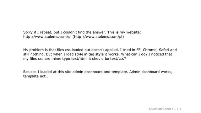 HTML : CSS loaded but not applied смотреть онлайн