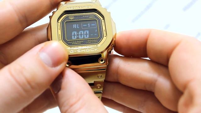 Часы Casio G Shock GMW B5000GD 9E - Инструкция, как настроить от PresidentWatches.Ru смотреть онлайн