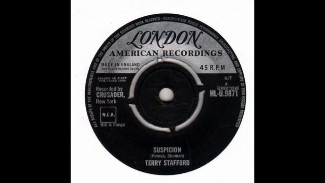 Terry Stafford ~ Suspicion ~ 1964 ~ Single Audio Video