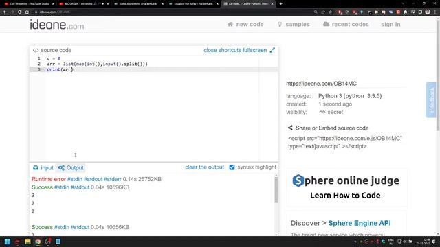 Day -2 Solving some HackerRank Questions. смотреть онлайн