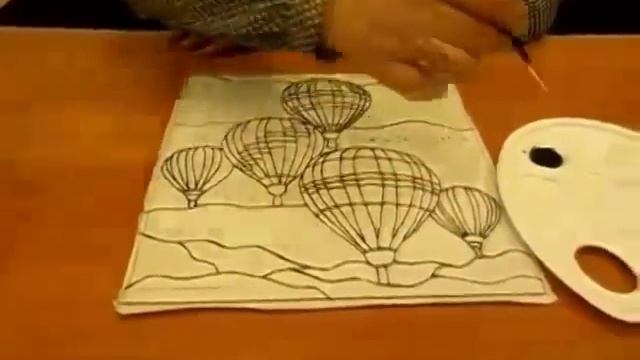 Рисуем простой витраж-картину