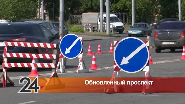 В Альметьевске завершается ремонт по проспекту Строителей. смотреть онлайн