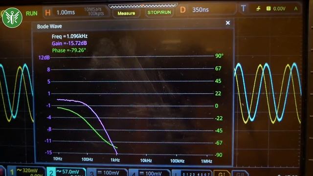 Измерение АЧХ осциллографом Rigol 5074 смотреть онлайн