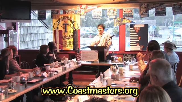 Toastmaster Matt Kinoshita Delivers His Public Speaking Speech