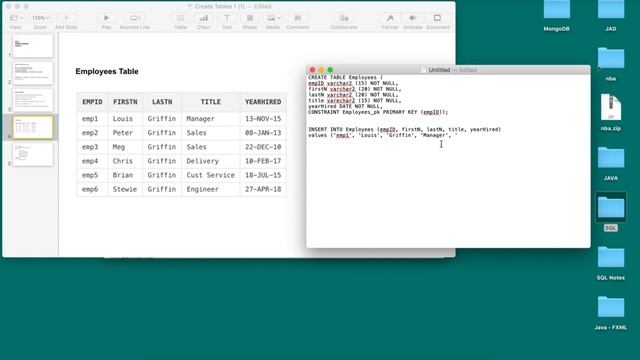 Creating a table in SQL смотреть онлайн