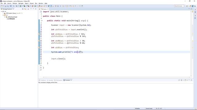 BEECROWD 1020 - Idade em Dias ( Resolução em Java ) | URI Online Judge смотреть онлайн
