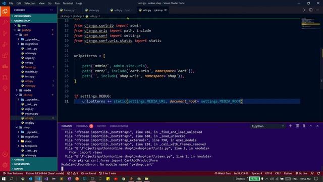 Creating Views for Django website | Part 7.1 | Django eCommerce | #djangoTutorial смотреть онлайн