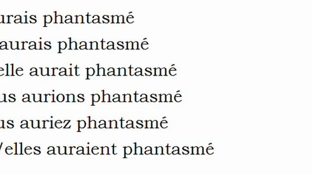 Изучение французского языка = Спряжение глаголов = Phantasmer смотреть онлайн