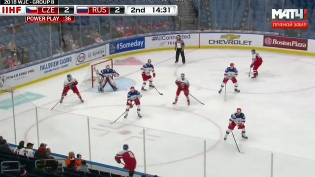 Разборка. Чехия-Россия, гол в большинстве смотреть онлайн