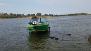 Направляющие ворота для лодки  Испытания