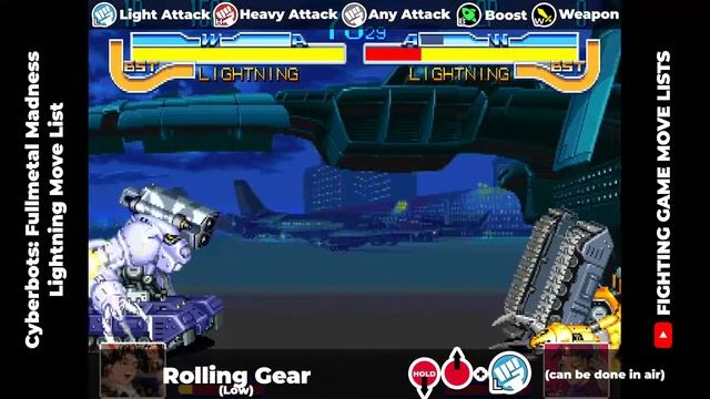 LIGHTNING MOVE LIST - Cyberbots: Fullmetal Madness смотреть онлайн