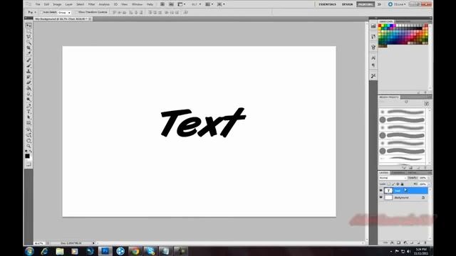 Photoshop CS5: How to Make a Cool Background/Text [Part 1] смотреть онлайн