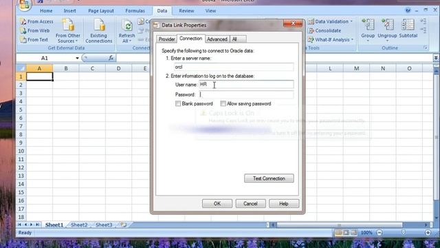 Database Connection in Excel. смотреть онлайн