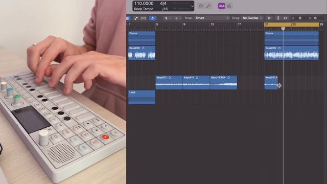 Song from scratch #3 - OP-1 Teenage Engineering смотреть онлайн