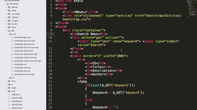 PHP Specials - Integrating Bootstrap with PHP file - Part 1 смотреть онлайн