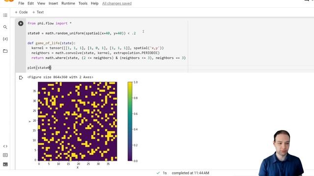 Conway's Game of Life in Python from Scratch | Φ-Flow смотреть онлайн