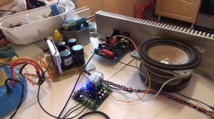 Усилитель мощности TOSHIBA 1943 5200+защита АС.