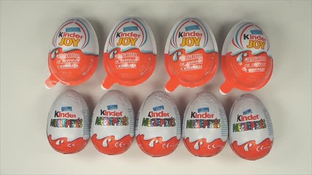 9 киндер сюрпризов/ яйца с сюрпризами/ распаковка/ игрушки смотреть онлайн