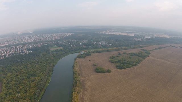 Съемка с высоты птичьего полета над Воронежом 06.09.15 смотреть онлайн
