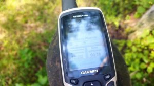 Съемка усреднённый точек в лесу. GARMIN GPSMAP 64sx.