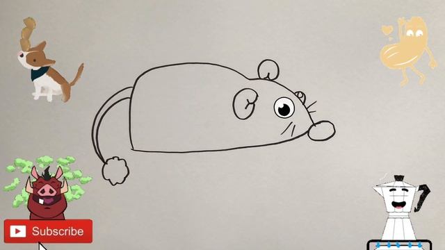 How To Draw a Cute Mouse | рисуем мышку для детей | Bolalar uchun sichqonchani rasm chizish смотреть онлайн
