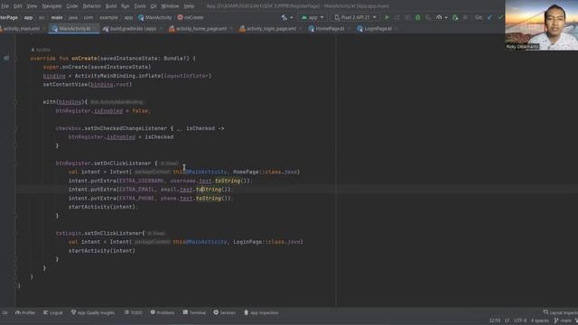 Activity & Intent Android Studio (Kotlin)