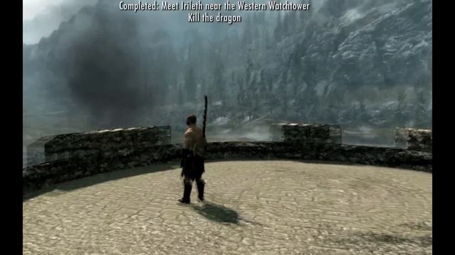 Skyrim First Dragon Fight Bug смотреть онлайн