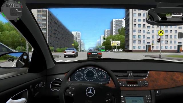 City Car Driving Mercedes-Benz CLS 500 AMG HD with logitech G27