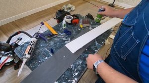 Как сделать напольный плинтус Дюрополимер!Все этапы!!!