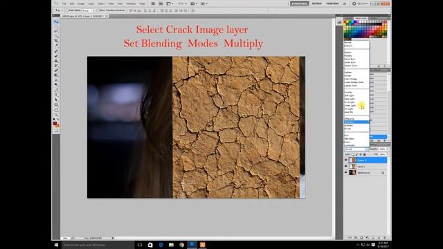 photoshop face crack tutorial || photoshop face effect смотреть онлайн